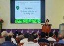Bà Huỳnh Thị Thanh Thủy – Phó Chủ tịch Liên hiệp Hội phát biểu khai mạc lớp tập huấn