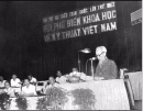 Chủ tịch Hồ Chí Minh phát biểu tại Đại hội đại biểu toàn quốc lần thứ I năm 1963. Ảnh: MST