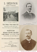 Áp phích quảng bá đồn điền Dak Joppau năm 1905 - chân dung các ông Delignon và Paris