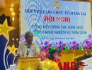 Ông Cao Văn Bình - Chủ tịch Hội Cựu giáo chức tỉnh phát biểu khai mạc Hội nghị
