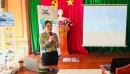 Bà Bùi Thị Thu Hiền, Chuyên gia IUCN phát biểu chia sẻ tại lớp tập huấn. Ảnh : Ái Trinh