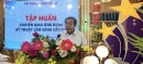 Ông Nguyễn Thanh Long – Phó Chủ tịch Hội Đông y tỉnh phát biểu tại buổi tập huấn