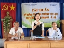 Bà Nguyễn Thị Tuyết Mai - PCT Liên hiệp Hội phát biểu khai mạc tập huấn