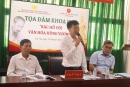 Quang cảnh Tọa đàm khoa học  "Bác Hồ với văn hóa Hùng Vương"