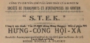 Trích tên của Công ty STEK trong bản Điều lệ Công ty in năm 1927