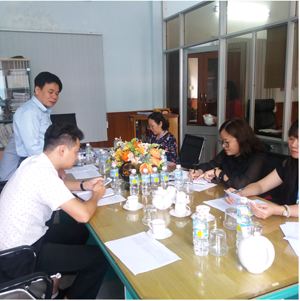Đoàn công tác làm việc tại Công ty CP Môi trường đô thị Tp. Quy Nhơn