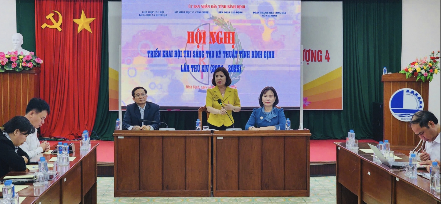 Hội nghị triển khai Hội thi Sáng tạo Kỹ thuật tỉnh Bình Định lần thứ XIV (2024–2025)