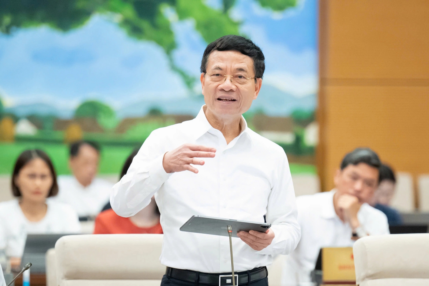 Bộ trưởng Khoa học và Công nghệ Nguyễn Mạnh Hùng. Ảnh: Cổng TTĐT Quốc hội