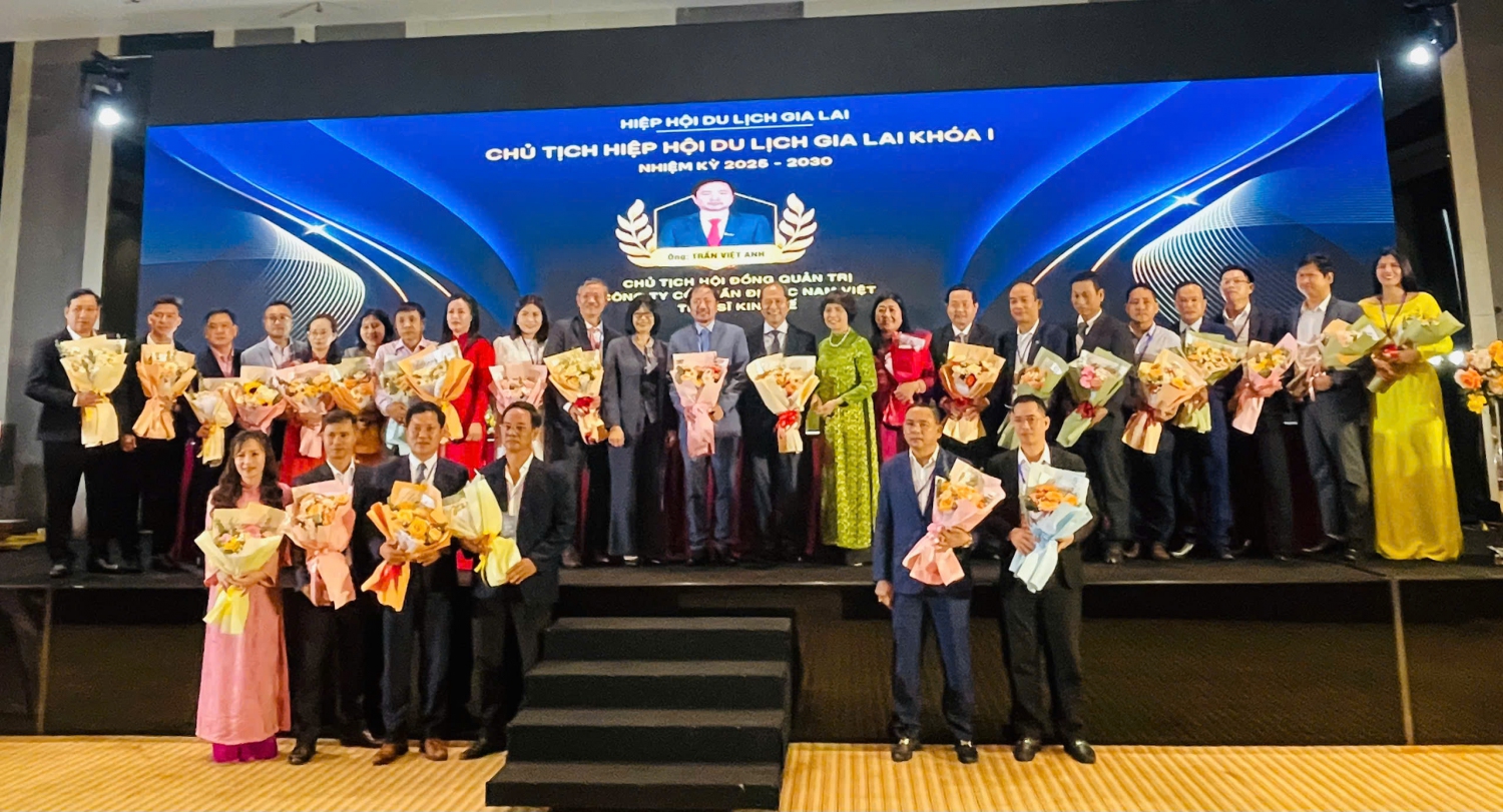 Ban Chấp hành Hiệp Hội Du lịch tỉnh Gia Lai nhiệm kỳ 2025-2030 ra mắt Đại hội