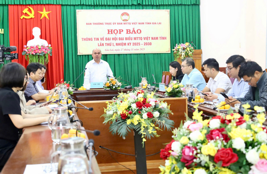 Họp báo thông tin về Đại hội đại biểu MTTQ Việt Nam tỉnh lần thứ I, nhiệm kỳ 2025-2030