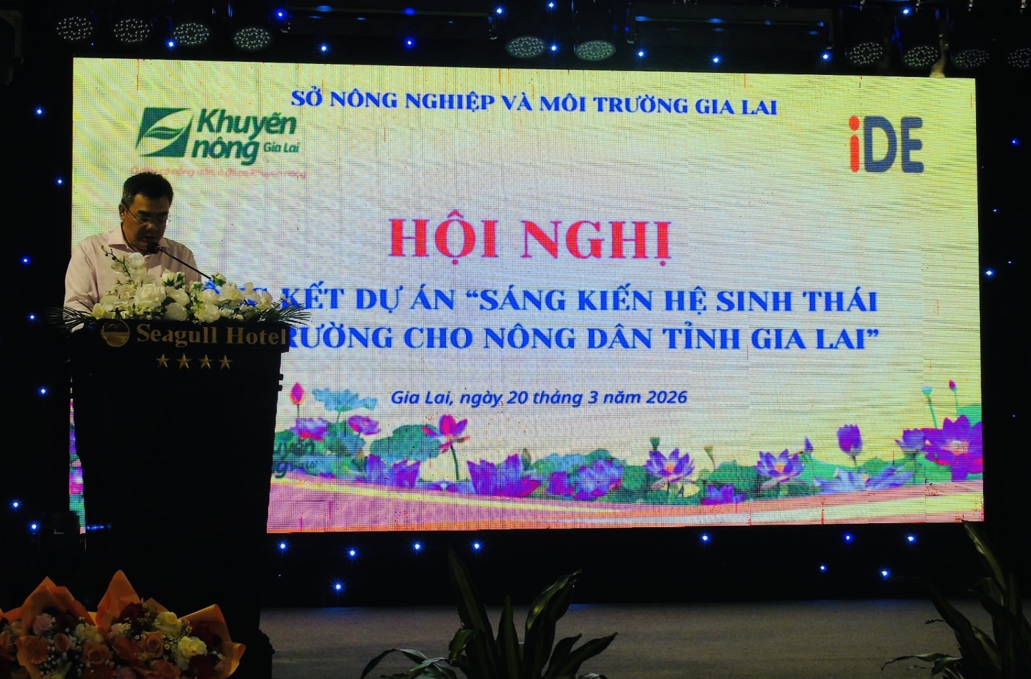 Ngày 20/3/2026, tại phường Quy Nhơn Nam, Trung tâm Khuyến nông phối hợp với tổ chức iDE tổng kết dự án.