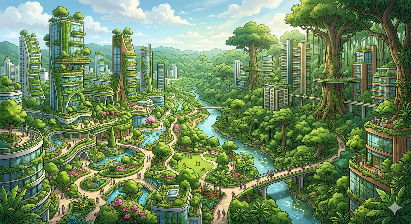 Hướng đến đô thị trong vườn và đô thị trong rừng