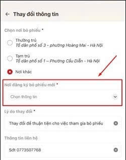 huong dan thay doi dia diem bau cu 3