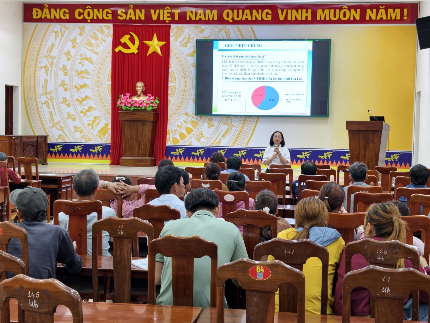 Quang cảnh buổi tập huấn tại phường Hoài Nhơn Bắc