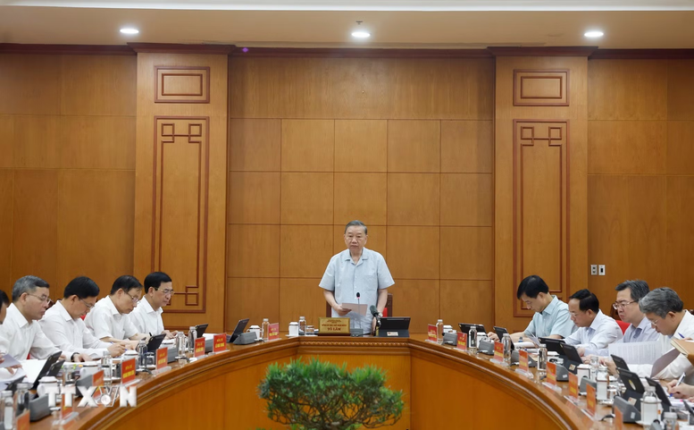 Tổng Bí thư, Chủ tịch nước Tô Lâm phát biểu chỉ đạo - Ảnh: TTXVN